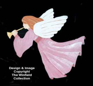 Angel W/Golden Horn Woodcraft Pattern