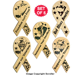 Wooden Ribbon Designs Pattern Set #1 - The Winfield Collection