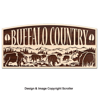 Buffalo Country Rustic Wall Art Pattern - The Winfield Collection