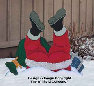 Santa Slip Woodcrafting Pattern