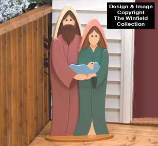 Simple Holy Family Woodcraft Pattern(F)