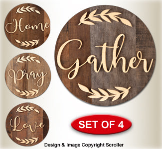 Rustic Round Skid Signs Pattern - The Winfield Collection
