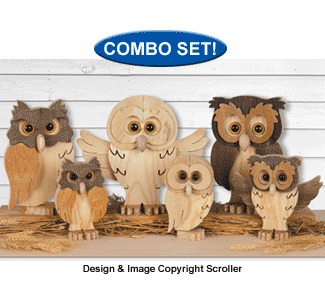 Woodland Owl Pattern Set (9060, 9061 & 9062SC) - The Winfield Collection
