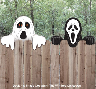 Ghost and Ghoul Fence Peeker Pattern Set - The Winfield Collection