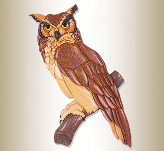 Great Horned Owl Intarsia - The Winfield Collection