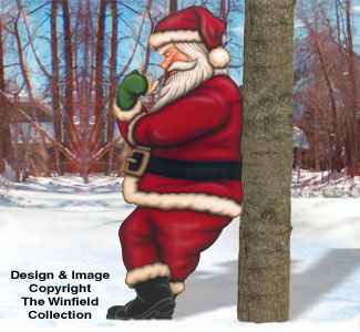 Leaning Santa Woodcrafting Pattern