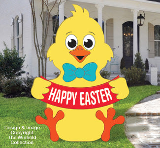 GIGANTIC Easter Chick Premium Woodcraft Pattern - The Winfield Collection