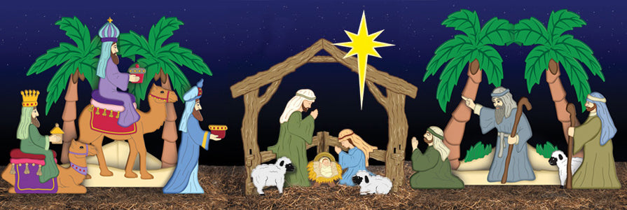 Medium Colorful Silent Night Pattern Set (W1847, W2284 & 2285) - The Winfield Collection