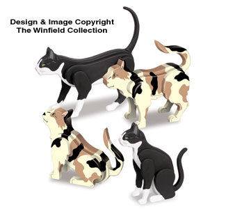 Desk Cats Pattern - The Winfield Collection