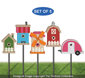 Birdhouse Village Woodcraft Patterns - The Winfield Collection