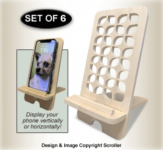 Geometric Cell Phone Stands Pattern - Downloadable - The Winfield Collection