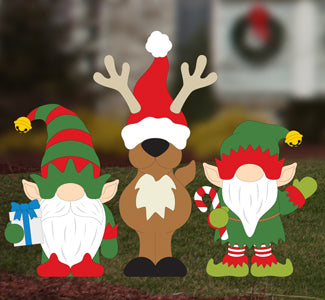 Christmas Gnome Trio Pattern - The Winfield Collection
