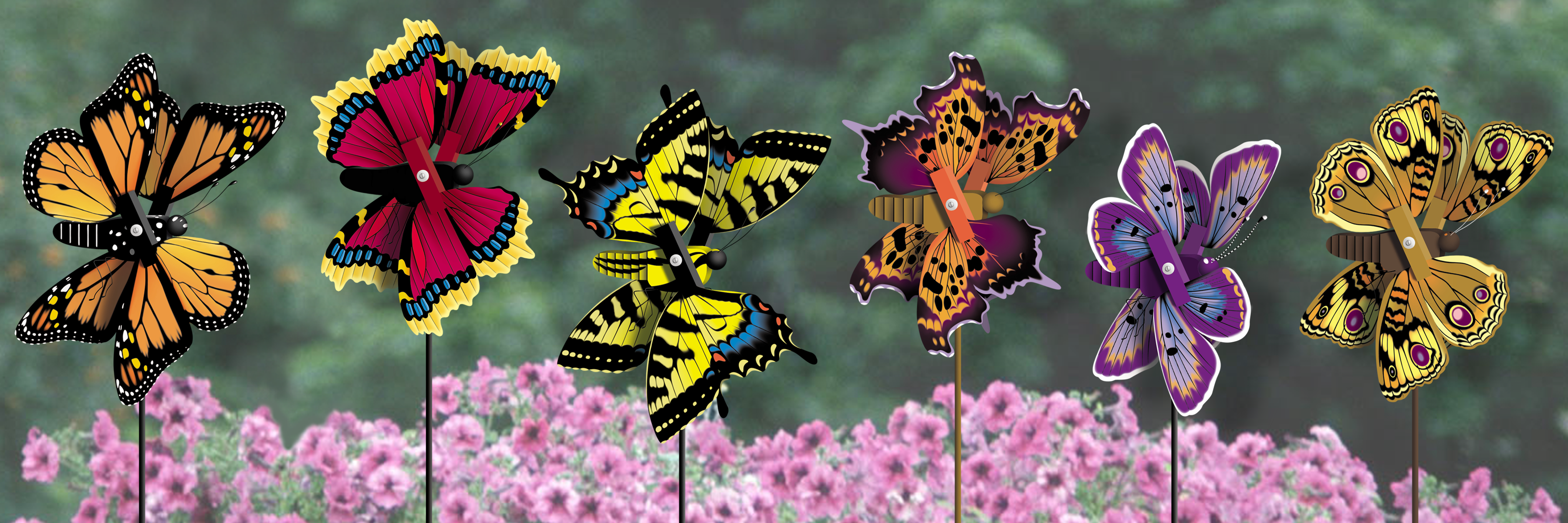 Beautiful Butterfly Whirligigs - The Winfield Collection