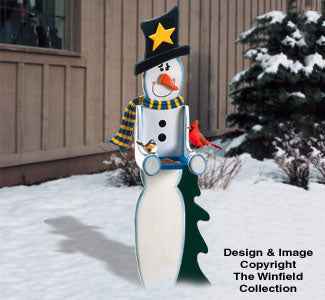 Snowman Birdfeeder Woodcraft Pattern(F)