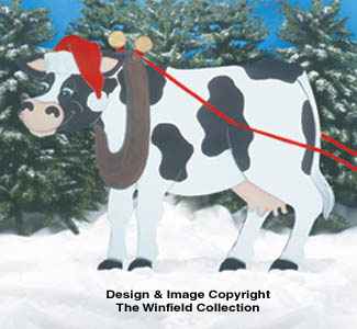 Christmas Cow Woodcrafting Pattern