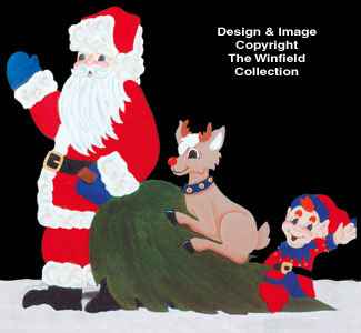 Christmas Joy Ride Wood Pattern(F)