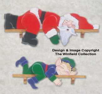 Lazy Santa & Elf Woodcraft Pattern