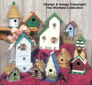 Decorative Birdhouses Pattern Set #3