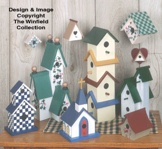 Decorative Birdhouse Combo Pattern Set - The Winfield Collection