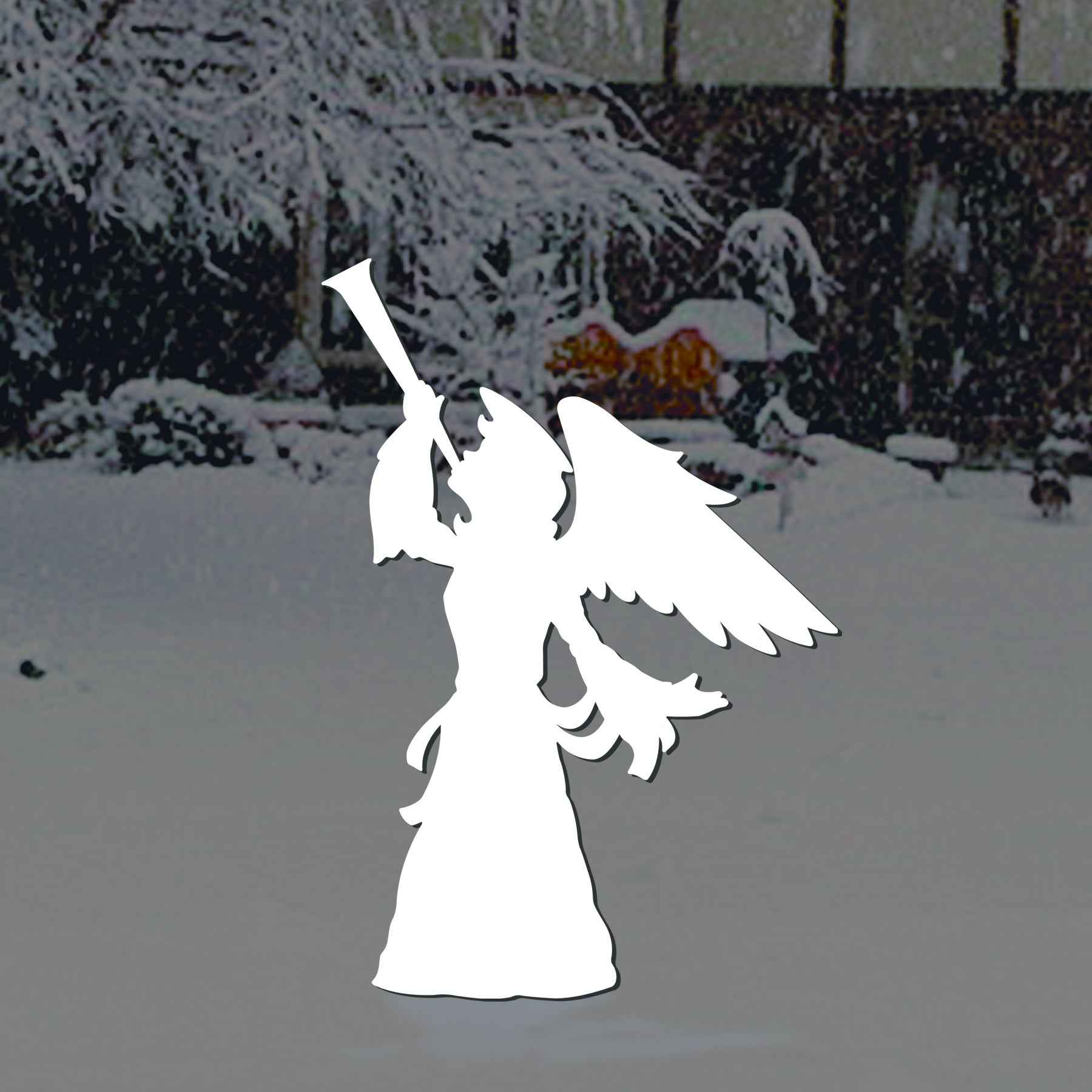 Standing White Angel Shadow Pattern