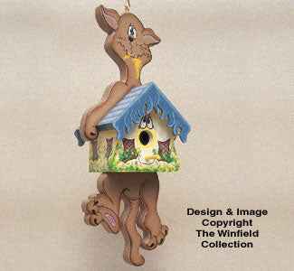 Birdhouse Kitty "Homer" Woodcraft Pattern(F)