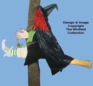 Witch Crash Woodcraft Pattern