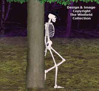 Leaning Skeleton Woodcraft Pattern(F)