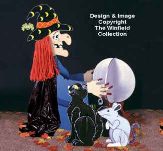 Cat, Rat & Witch Woodcraft Patterns