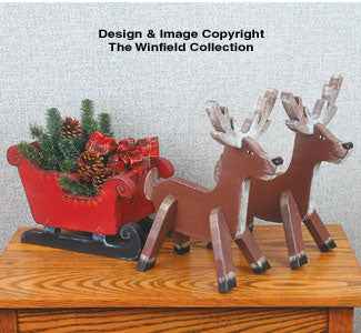 Holiday Sleigh & Reindeer Patterns(F)