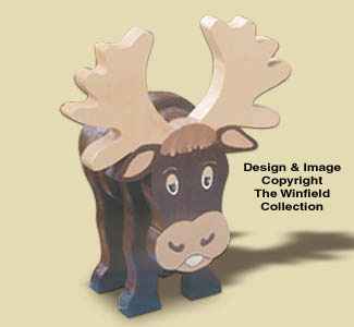 Layered Moose Woodcraft Pattern