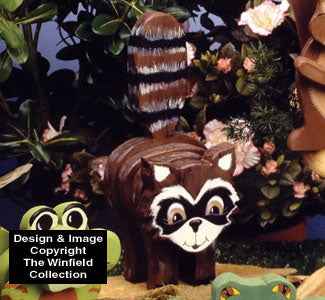 Layered Raccoon Woodcraft Pattern