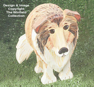 Layered Collie Woodcraft Pattern - The Winfield Collection