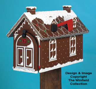 Gingerbread House Mailbox Woodcraft Pattern - The Winfield Collection