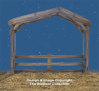 Nativity Stable Woodcraft Pattern - The Winfield Collection