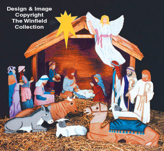 Nativity Scene Pattern Set 2/3 Life-Size - The Winfield Collection