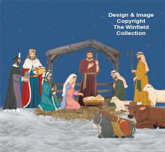 Nativity Collection Woodcraft Patterns - The Winfield Collection