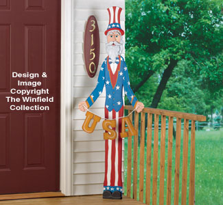 Slender Uncle Sam Woodcraft Pattern - The Winfield Collection