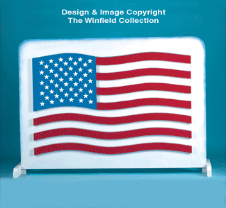 Glowing Flag Woodcraft Pattern(F) - The Winfield Collection