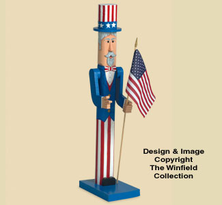 Pole Uncle Sam Woodcraft Pattern - The Winfield Collection