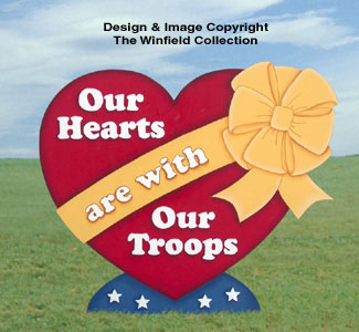 Yard Troop Heart Woodcraft Pattern(F) - The Winfield Collection