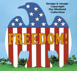 Freedom Eagle Woodcraft Pattern(F) - The Winfield Collection