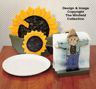 Sunflower Paper Plate/Napkin Holder(F) - The Winfield Collection