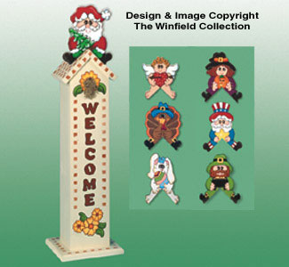 Holiday Birdhouse Greeters Pattern - The Winfield Collection