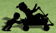 Wagon Kids Shadow Woodcraft Pattern - The Winfield Collection