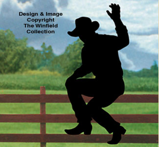Waving Cowboy Fence Shadow Wood Pattern - The Winfield Collection
