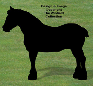 Clydesdale Shadow Woodcrafting Pattern - The Winfield Collection