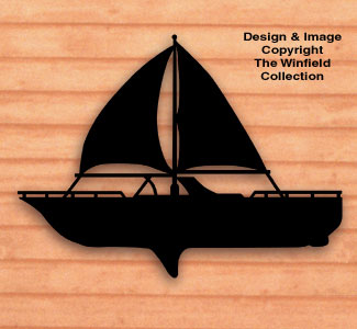 Sailboat Shadow Woodcrafting Pattern - The Winfield Collection