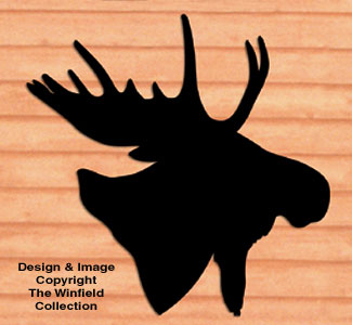 Giant Moose Head Shadow Woodcraft Pattern - The Winfield Collection