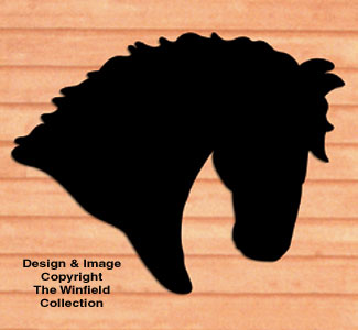 Giant Horse Head Shadow Woodcraft Pattern - The Winfield Collection