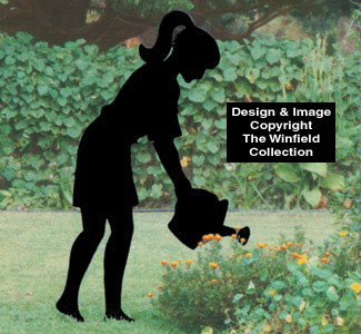 Watering Lady Shadow Woodcraft Pattern(F) - The Winfield Collection